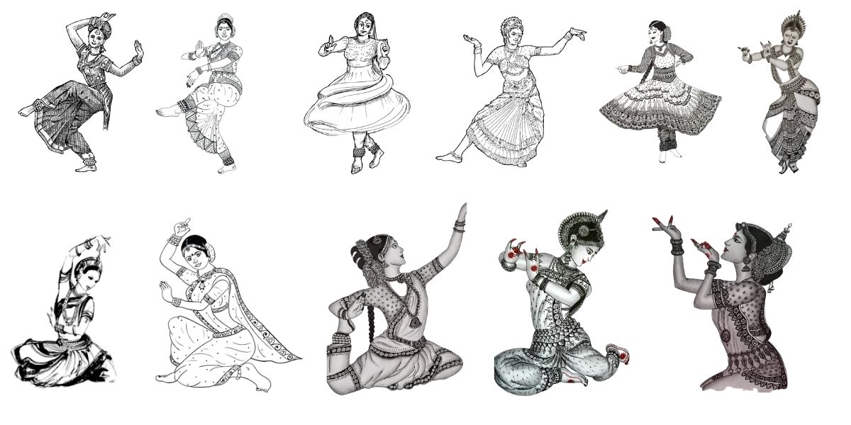 Kathak Dance Drawing  